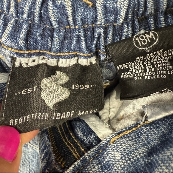 Y2K Rocawear Boys Denim  Baggy Streetwear Jeans Size 18M - Picture 8 of 10